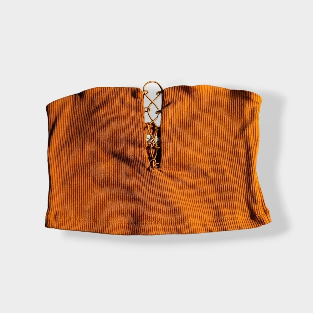 Free People Strapless Crop Top
